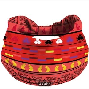 Boho Geometric Print Headband, Wide, Polyester Knit